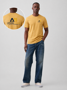 Camiseta de Manga Corta Casual para Hombre, Marca AMY, 100% Algodón, Corte Regular, Lisa, con Logotipo Personalizado al por Mayor - Product Image 5