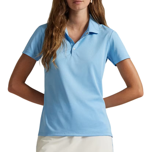 Polo pour femme le plus vendu, manches courtes, coupe ajustée, col classique, haut décontracté de golf, couleurs et tailles personnalisables, logo OEM, vente en gros - Product Image 1