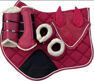 EQUILUX HANDCRAFT BOUTIQUE Tapis de selle matelassé de luxe en satin de soie, tissu doux et respirant pour l'entraînement des chevaux - Product Image 4