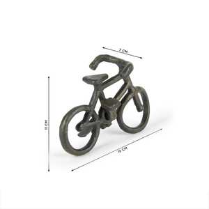 Modern Aluminium Bicycle Sculpture Handmade Figurine Lightweight Tabletop Decor for Living Room Home Office Birthday Ramadan - Product Image 4