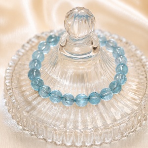 Natural Blue Topaz Crystal Beaded <b>Bracelet</b> Wholesale Gemstone Jewelry <b>Healing</b> Stone Chakra Energy <b>Bracelet</b> for Women - Product Image 3