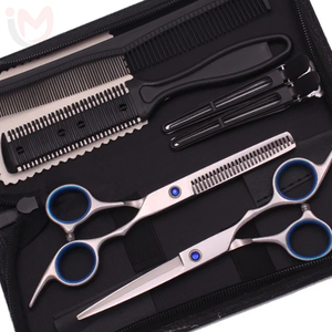 Ciseaux de coiffure professionnels, ciseaux à effiler, peigne, ensemble d'outils de coiffure en acier inoxydable, kit d'outils de salon de coiffure - Product Image 4