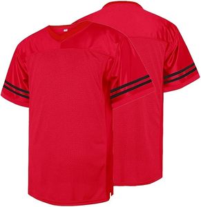 Classic Blank Football Jerseys for <b>Men</b> Unisex <b>Retro</b> V-Neck Workout Dry-Fit <b>Shirts</b> Sports Casual Tops Adult Sport Apparel - Product Image 2