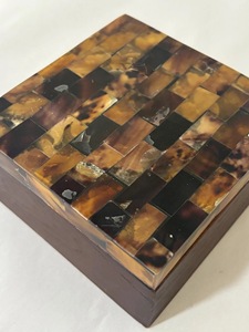 Nueva Caja de Almacenamiento de Joyas Rectangular Rústica de Cuerno de Búfalo Pulido Ecológica de ILAHI con Interior Suave para Artículos Delicados Feng Shui - Product Image 6