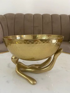 Tazón para Servir Ensaladas de Frutas, Acabado en Níquel, Hecho a Mano, Apto para Lavavajillas, Moderno, Lujoso, Personalizable, Centro de Mesa - Product Image 6