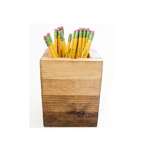 Portalápices de Madera Hecho a Mano, Organizador de Escritorio para Hogar, Oficina, Escuela y Estudio, Portaplumas Clásico de Madera Hecho a Mano - Product Image 4