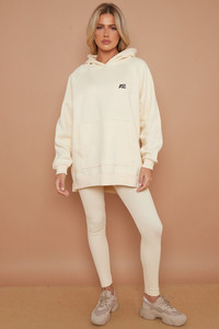 Custom Women Oversized Fleece Hoodies Heavyweight Pullover Cotton <b>Blend</b> Casual Streetwear Winter Apparel - Product Image 4