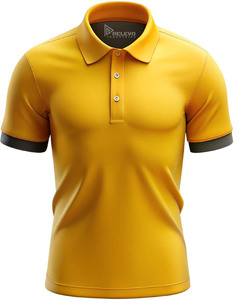 Camiseta de Cuello Redondo Amarilla para Hombre de Relevo Industries, Manga Corta, Corte Holgado, 100% Algodón, Transpirable y Antipilling, Ropa Casual - Product Image 1
