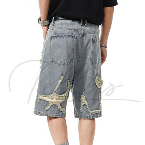Nouvelle Tendance : Shorts en Jean Homme Personnalisés Effet Vieilli – Tenue Décontractée - Product Image 5