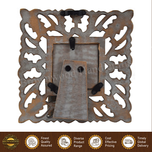 Home Decorative Wall <b>Mount</b> Burnt Grey Antique Color Hand Carved 100% Natural MDF Photo <b>Frames</b> at Direct Factory Price - Product Image 3