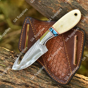 UA Supplies Couteau de boucher artisanal en acier pour fermeur de chevaux, usage industriel, extérieur et camping, avec manche en os de chameau, port horizontal, ODM OEM - Product Image 4