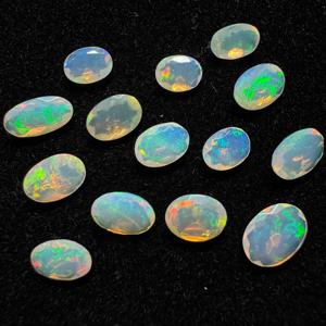 Opale éthiopienne naturelle, taille ovale, couleur arc-en-ciel, pour la fabrication de bijoux, Zehra Gems and Jewellery - Product Image 2