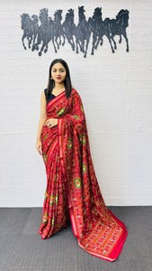 Sarees de Algodón y Seda de Alta Calidad con Diseño Súper Popular - Product Image 3