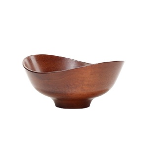 Cuencos de madera de acacia para ensalada y frutas, cuencos de cocina personalizados de calidad alimentaria, para servir ensaladas y frutas, respetuoso con el medio ambiente, venta al por mayor - Product Image 1
