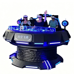 360 °   Plateforme rotative combinée à un mouvement de pente verticale offre des sensations de vol dynamique inédites VR Space Ship Dish UFO - Product Image 6