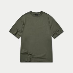 Tissu jersey 100% coton de luxe, épais, uni, personnalisé, respirant, coupe ample, manches courtes, impression numérique pour hommes, séchage rapide - Product Image 2