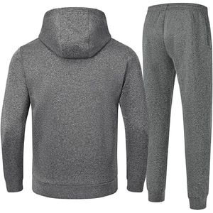 Nouvel ensemble de survêtement tendance 2026, 2 pièces, veste coupe-vent, survêtement pour homme, tissu 100% coton - Product Image 4