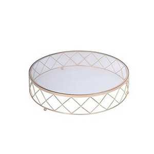 Plateau de service rectangulaire en acier inoxydable, plateaux en métal argenté gaufré avec poignées pour hôtel, restaurant, maison, réceptions - Product Image 2