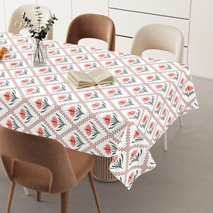 Mantel de Algodón Estampado Personalizado, Mantel Resistente para Mesa de Comedor, Fabricante de Textiles para el Hogar - Product Image 1