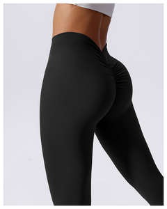 Leggings de fitness sans couture effet scrunch fessier motif nid d'abeille pour femme, idéal pour le yoga et l'entraînement brésilien - Product Image 2