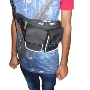 Riñonera Multifuncional de Pana Impermeable con Cierre de Cremallera, Estilo Barril, para Hombre y Mujer, Deportiva, Bandolera, con Letras, Regalo de Moda - Product Image 1