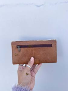 Gran oferta, Cartera de piel de vaca, cartera de mano, pelo en piel oculta, monedero multiusos, bolso de mano de piel de becerro, bolso de mano occidental para mujer - Product Image 3