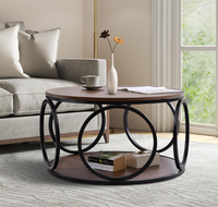 Offre Spéciale Table d'appoint en bois faite à la main en métal de luxe de haute qualité Table basse centrale en métal pour salon extérieur et intérieur