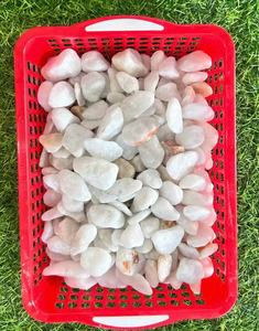 Galets de marbre blanc poli de qualité supérieure en provenance du Vietnam, pierre naturelle élégante pour les jardins modernes et l'aménagement paysager des villas de luxe - Product Image 4