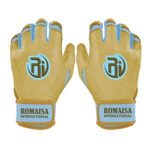 Baseball Batting Gloves High Quality Heavy Duty Adjustable Leather Customized Color Logo Training Breathable Comfortable - Product Image 2