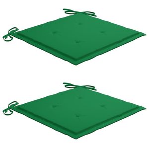 Ensemble bistrot en bois naturel avec coussins verts, collection de meubles de jardin - Product Image 6