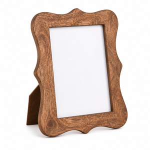 Unique Wavy Edge <b>Wood</b> <b>Picture</b> <b>Frame</b> Bulk Decorative Antique Solid <b>Wood</b> Photo <b>Frames</b> for Living Room Hotel Project OEM ODM - Product Image 1