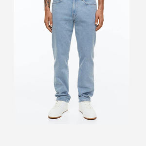 Jeans de Mezclilla para Hombre de Alta Calidad, 100% Algodón, Transpirables, Lavados, de Cintura Alta, Corte Recto, Pantalones Casuales - Product Image 5