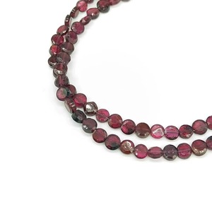 Collier de perles facettées en grenat rouge naturel, bijoux en pierres précieuses, fermoir en argent sterling 925, vente en gros, cadeau pour femme - Product Image 4
