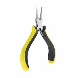 Round Nose Pliers Jewelry Making Tool Yellow Handle Carbon Steel <b>Wire</b> Looping Beading Professional <b>Crafting</b> Artisan Equipment - Product Image 2
