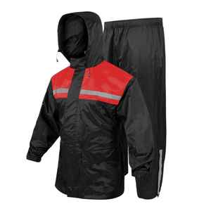 Traje Impermeable Universal con Capucha y Pantalones, Reflectante, para Senderismo, Camping y Uso Casual, Talla Adulto - Product Image 1