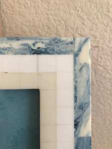 Marco de Fotos de Madera con Incrustaciones de Hueso Azul de Lujo, Marco de Fotos Hecho a Mano con Patrón de Mármol, Marco Decorativo para Mesa o Escritorio, Decoración para el Hogar - Product Image 6