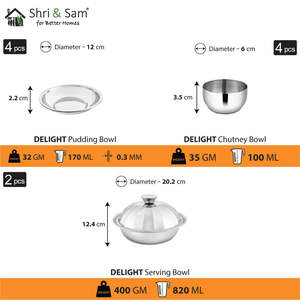 Delight ชุดอาหารเย็นสแตนเลส46ชิ้นสำหรับ4ท่าน - Product Image 5