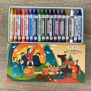 18 Colors Non-Toxic Wax Crayon <b>Sets</b> <b>Kid</b> Safety Colorful Crayon <b>Set</b> from Vietnam - Product Image 3