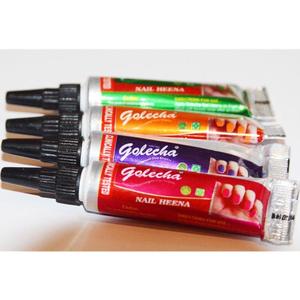 Fournisseur indien de tubes de henné Golecha pour ongles, colorant à ongles à base de plantes, multicolores, pour tatouage corporel temporaire et décoration d'ongles de mariée - Product Image 3