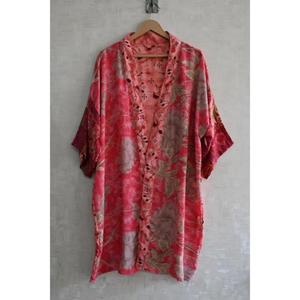 Silk Plus Size Breathable Patchwork Kimono Robe <b>Women</b> Long Boho Autumn Nightwear Gown Honeymoon <b>Lounge</b> Wear - Product Image 2