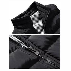 Veste d'hiver matelassée de haute qualité et tendance sans capuche, demi-veste sans manches pour hommes, veste matelassée sans manches - Product Image 5