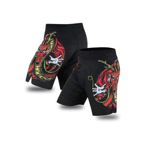 Shorts de boxe unisexes personnalisables par sublimation, en tissu respirant Spandex/Polyester 220g, pour arts martiaux, OEM/ODM - Product Image 4