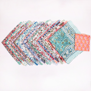 Pañuelo Cuadrado de Algodón Ligero, Ecológico y Transpirable, con Estampado Floral Étnico Bohemio, para las Cuatro Estaciones, Craftjaipur - Product Image 5