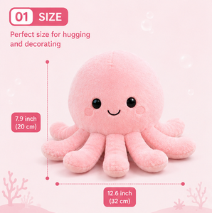 Peluche de Pulpo, Adorable Peluche de Mar, Kawaii, Suave y Acogedor, Regalo para Niños, Decoración para Cuarto de Bebé - Product Image 2