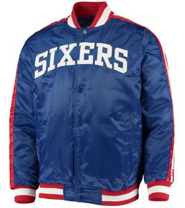 Custom Logo Men's Baseball Satin Quilted Jacket Striped Rib-Knit Stand Collar Waterproof Varsity Bomber Jacket OEM Service - Product Image 6