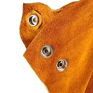 Manchon de soudeur en cuir de vachette fendu, résistant à la chaleur, extension d'épaule, protection des bras résistante à la chaleur et aux étincelles pour le soudage - Product Image 6