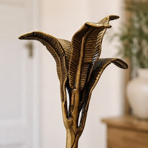 SHUBHAM Escultura de Plátano Hecha a Mano en Latón Macizo, Estatua Decorativa de Planta de Plátano, Decoración Vintage para Mesa de Hogar y Oficina - Product Image 5