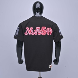 Camiseta de Manga Corta para Hombre Mash Mindset Negra, Cuello Redondo, Corte Regular Informal, Jersey con Estampado de Letras OEM, Transpirable, 100% Algodón - Product Image 6