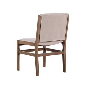 Modern Wooden <b>Dining</b> <b>Chair</b> With Solid Back And Upholstered Seat For Home Furniture - Product Image 4