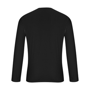 เสื้อยืดคอกลมแขนยาวไซส์ใหญ่สำหรับผู้ชาย ผลิตจากโรงงานเพื่อการส่งออก ออกแบบเองได้ ทรงพอดีตัว ลายทาง สไตล์ลำลอง จากบังกลาเทศ - Product Image 6